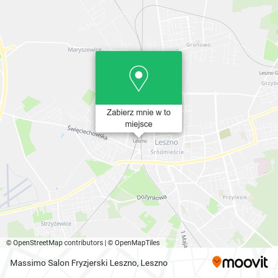 Mapa Massimo Salon Fryzjerski Leszno