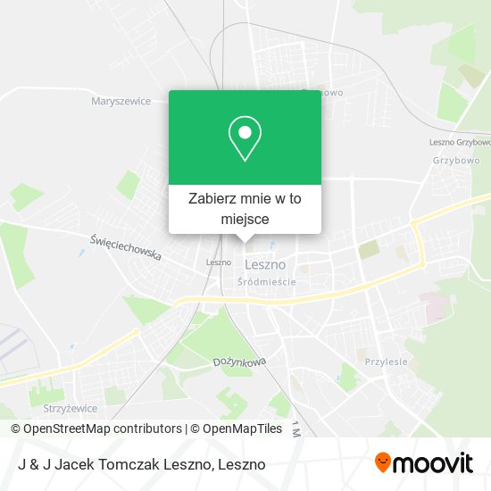 Mapa J & J Jacek Tomczak Leszno