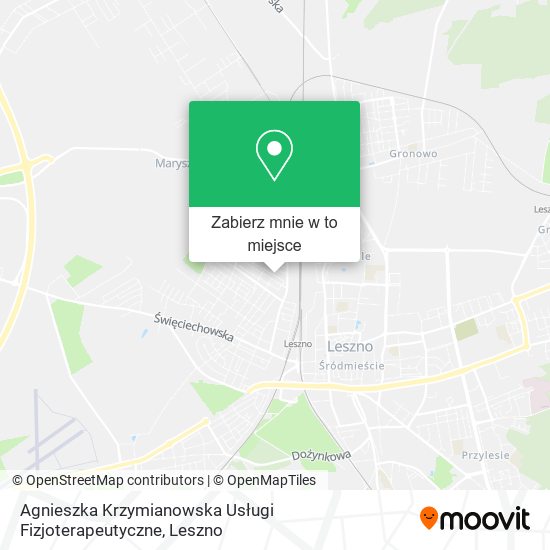 Mapa Agnieszka Krzymianowska Usługi Fizjoterapeutyczne