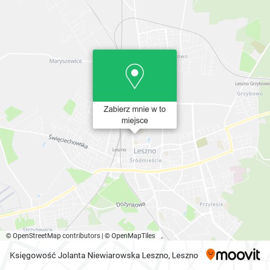Mapa Księgowość Jolanta Niewiarowska Leszno