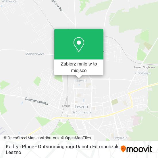 Mapa Kadry i Płace - Outsourcing mgr Danuta Furmańczak