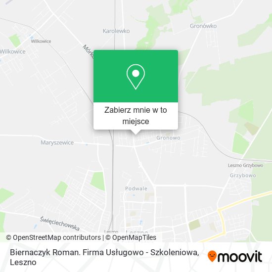Mapa Biernaczyk Roman. Firma Usługowo - Szkoleniowa