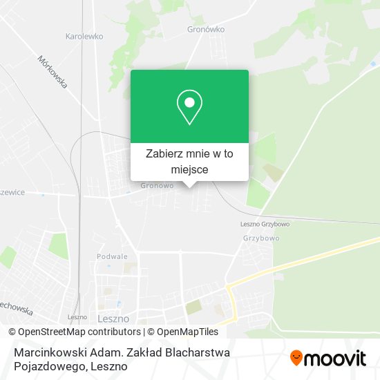 Mapa Marcinkowski Adam. Zakład Blacharstwa Pojazdowego