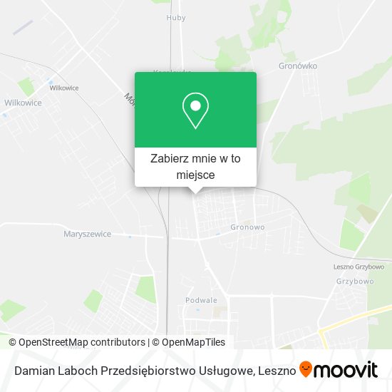 Mapa Damian Laboch Przedsiębiorstwo Usługowe