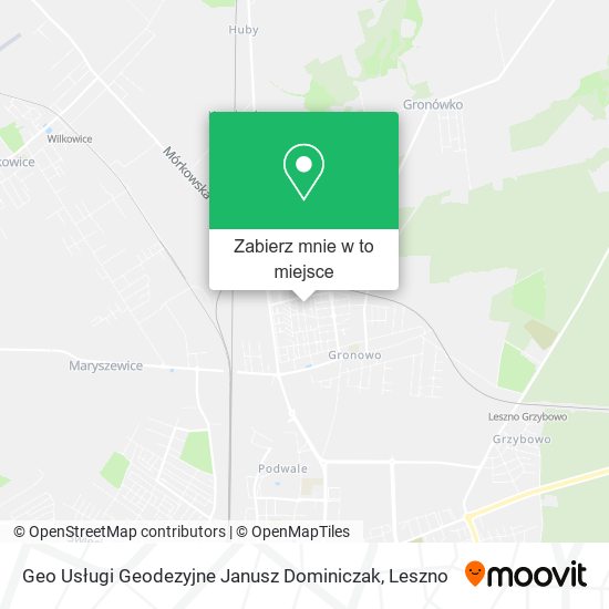 Mapa Geo Usługi Geodezyjne Janusz Dominiczak