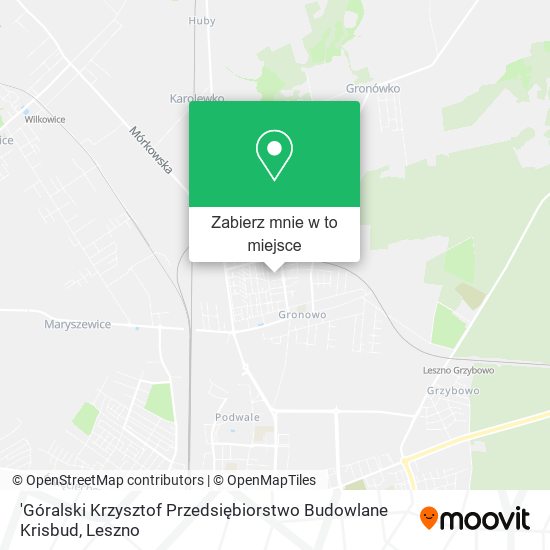 Mapa 'Góralski Krzysztof Przedsiębiorstwo Budowlane Krisbud