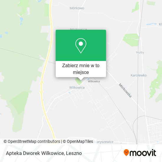Mapa Apteka Dworek Wilkowice