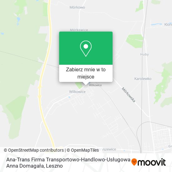 Mapa Ana-Trans Firma Transportowo-Handlowo-Usługowa Anna Domagała