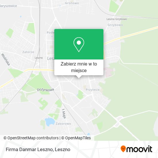 Mapa Firma Danmar Leszno