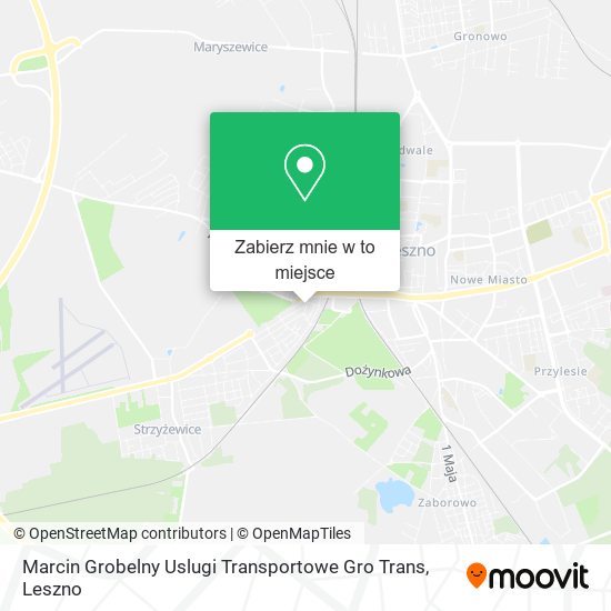 Mapa Marcin Grobelny Uslugi Transportowe Gro Trans