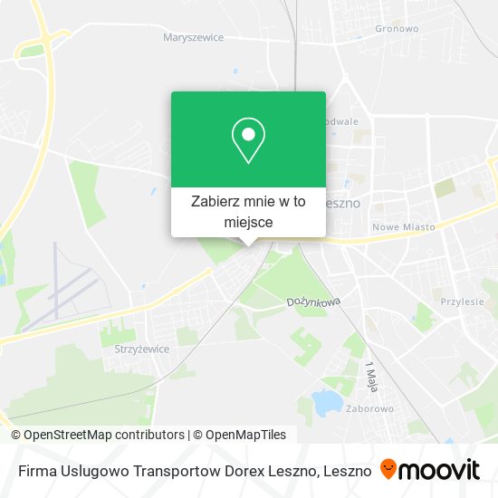 Mapa Firma Uslugowo Transportow Dorex Leszno