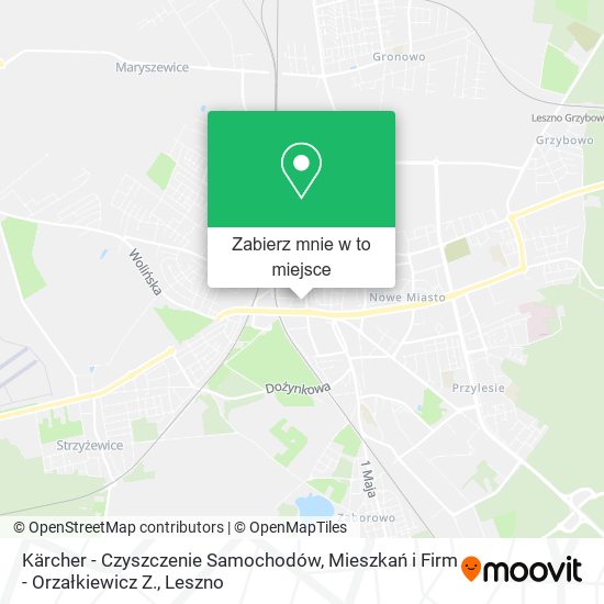 Mapa Kärcher - Czyszczenie Samochodów, Mieszkań i Firm - Orzałkiewicz Z.