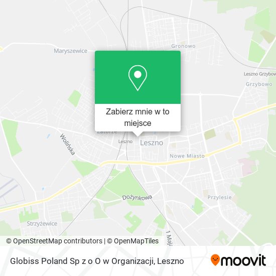 Mapa Globiss Poland Sp z o O w Organizacji