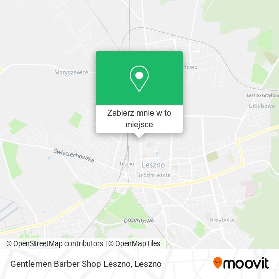 Mapa Gentlemen Barber Shop Leszno