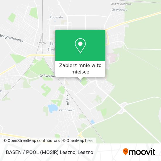 Mapa BASEN / POOL (MOSiR) Leszno