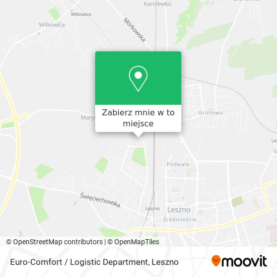 Mapa Euro-Comfort / Logistic Department