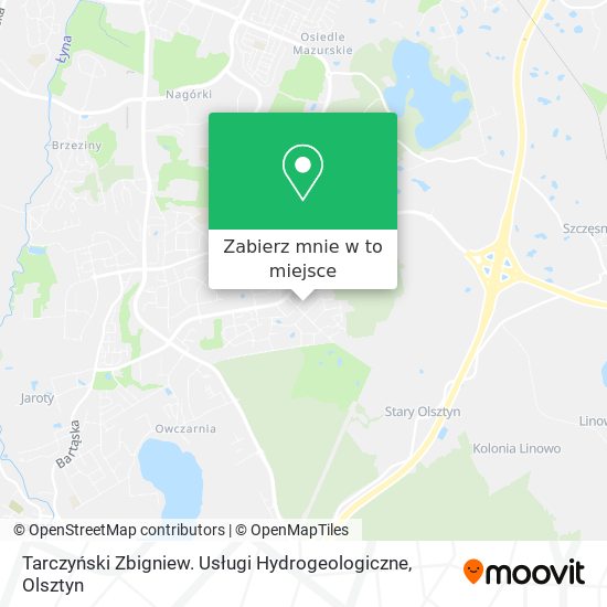 Mapa Tarczyński Zbigniew. Usługi Hydrogeologiczne
