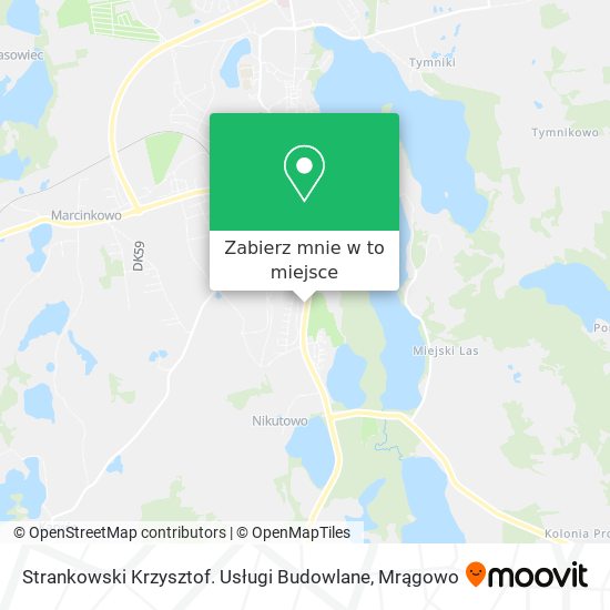 Mapa Strankowski Krzysztof. Usługi Budowlane