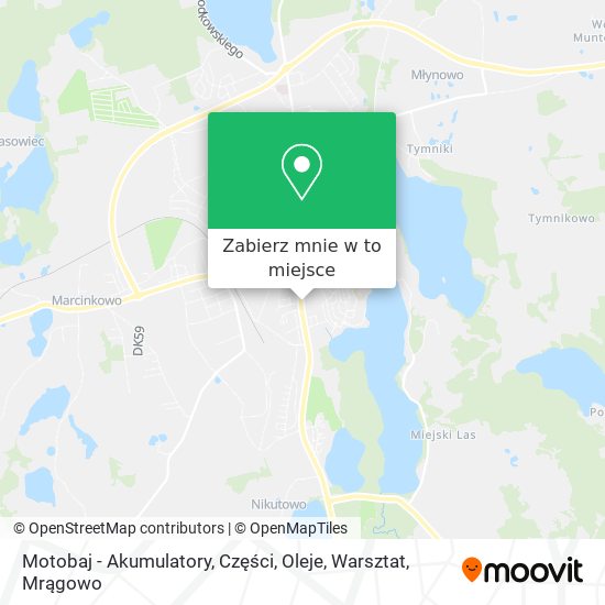 Mapa Motobaj - Akumulatory, Części, Oleje, Warsztat