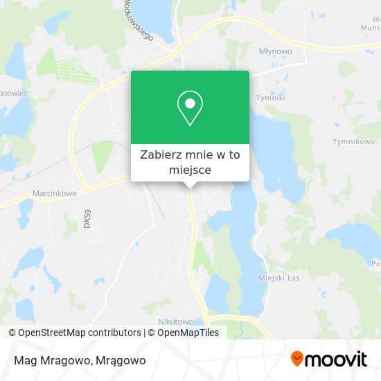 Mapa Mag Mragowo