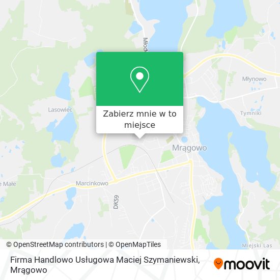 Mapa Firma Handlowo Usługowa Maciej Szymaniewski