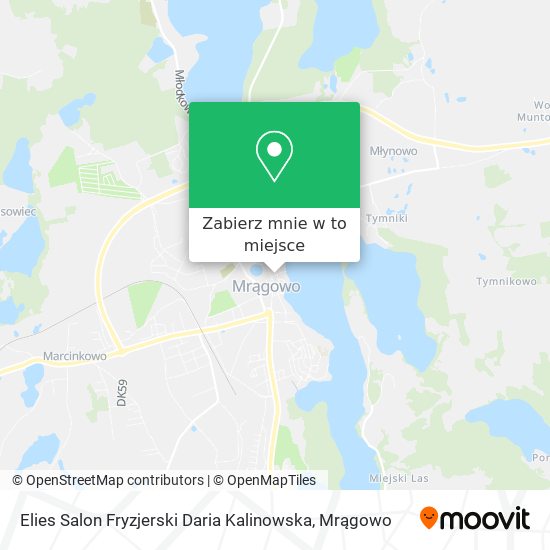 Mapa Elies Salon Fryzjerski Daria Kalinowska