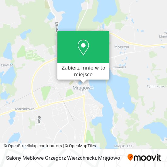 Mapa Salony Meblowe Grzegorz Wierzchnicki