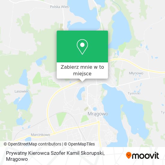 Mapa Prywatny Kierowca Szofer Kamil Skorupski