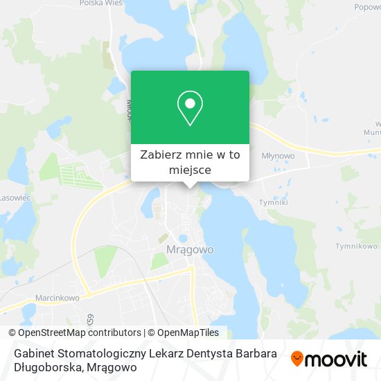 Mapa Gabinet Stomatologiczny Lekarz Dentysta Barbara Długoborska