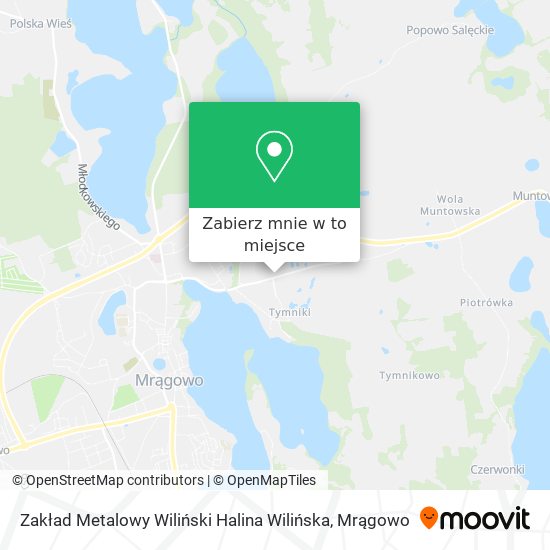 Mapa Zakład Metalowy Wiliński Halina Wilińska