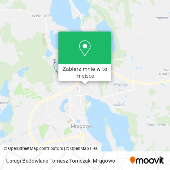 Mapa Usługi Budowlane Tomasz Tomczak