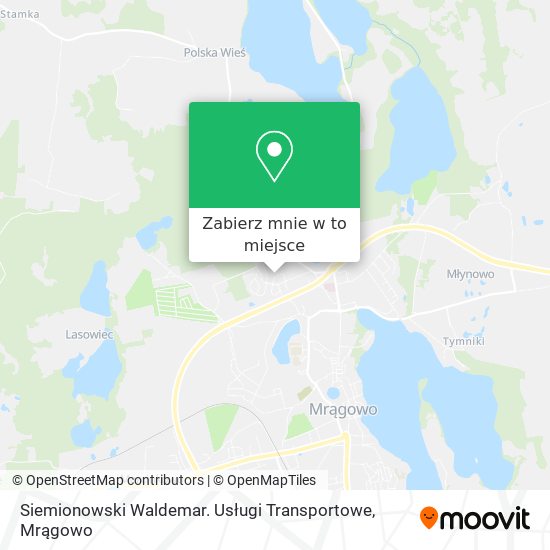 Mapa Siemionowski Waldemar. Usługi Transportowe