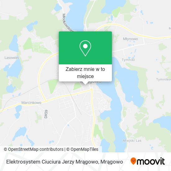 Mapa Elektrosystem Ciuciura Jerzy Mrągowo
