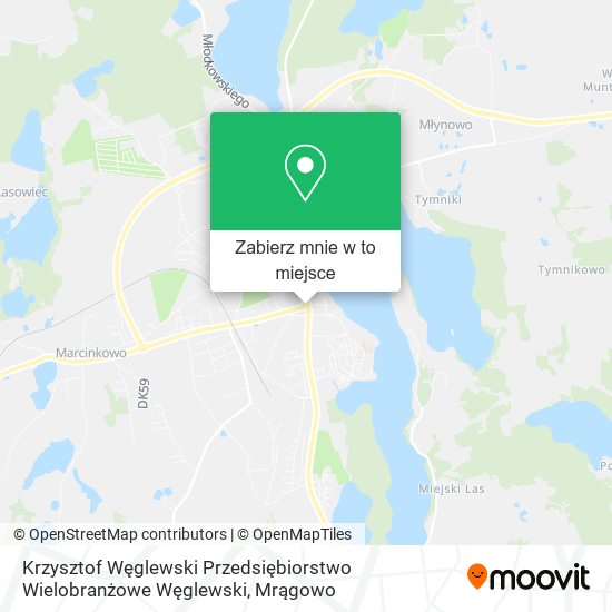 Mapa Krzysztof Węglewski Przedsiębiorstwo Wielobranżowe Węglewski