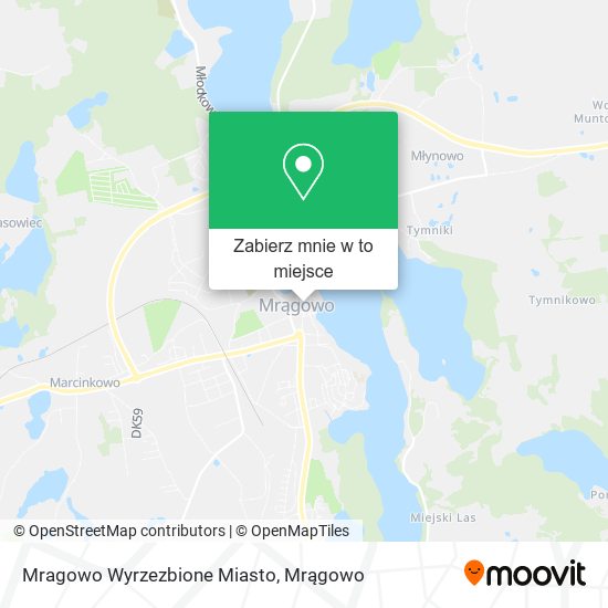 Mapa Mragowo Wyrzezbione Miasto