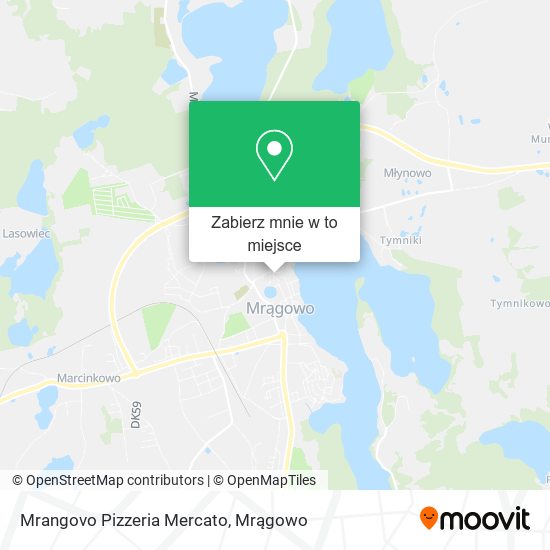 Mapa Mrangovo Pizzeria Mercato