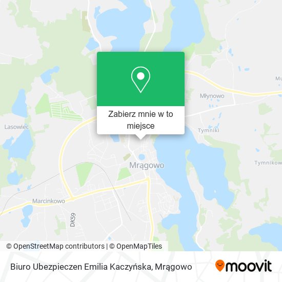 Mapa Biuro Ubezpieczen Emilia Kaczyńska