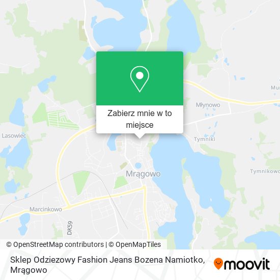 Mapa Sklep Odziezowy Fashion Jeans Bozena Namiotko