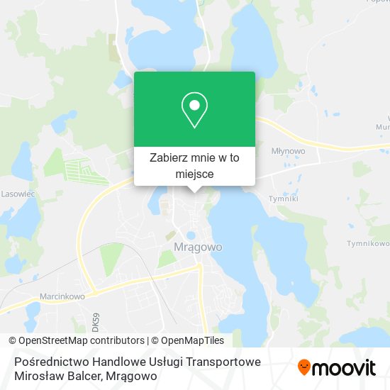 Mapa Pośrednictwo Handlowe Usługi Transportowe Mirosław Balcer