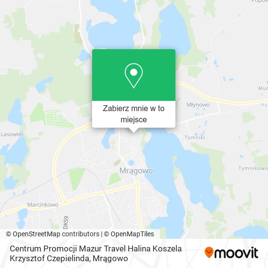 Mapa Centrum Promocji Mazur Travel Halina Koszela Krzysztof Czepielinda