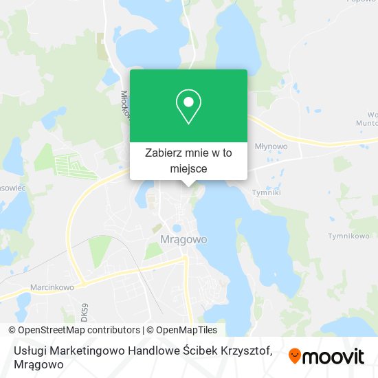 Mapa Usługi Marketingowo Handlowe Ścibek Krzysztof