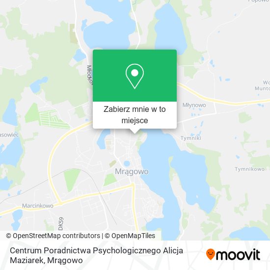Mapa Centrum Poradnictwa Psychologicznego Alicja Maziarek