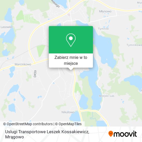 Mapa Uslugi Transportowe Leszek Kossakiewicz