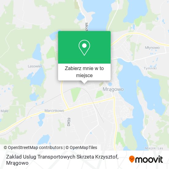 Mapa Zaklad Uslug Transportowych Skrzeta Krzysztof