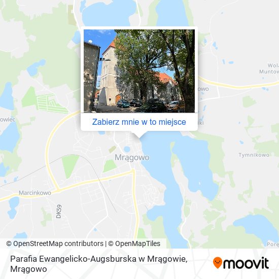 Mapa Parafia Ewangelicko-Augsburska w Mrągowie