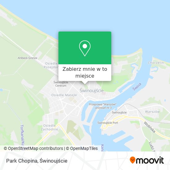 Mapa Park Chopina