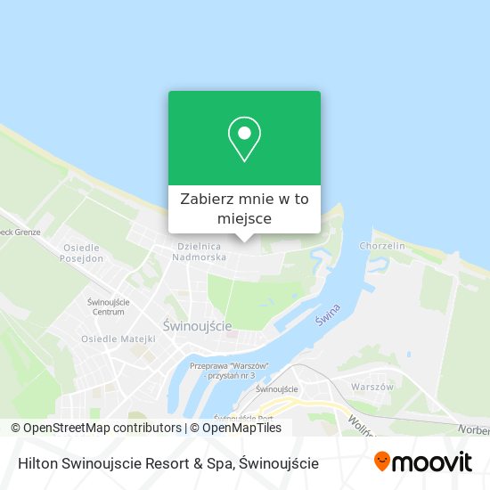 Mapa Hilton Swinoujscie Resort & Spa