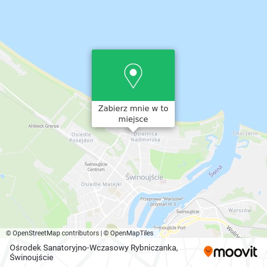 Mapa Ośrodek Sanatoryjno-Wczasowy Rybniczanka