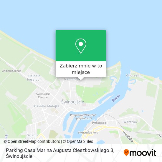 Mapa Parking Casa Marina Augusta Cieszkowskiego 3