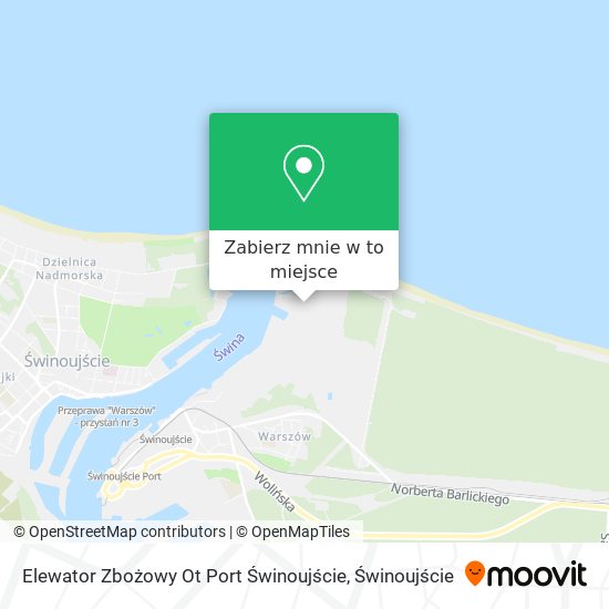 Mapa Elewator Zbożowy Ot Port Świnoujście